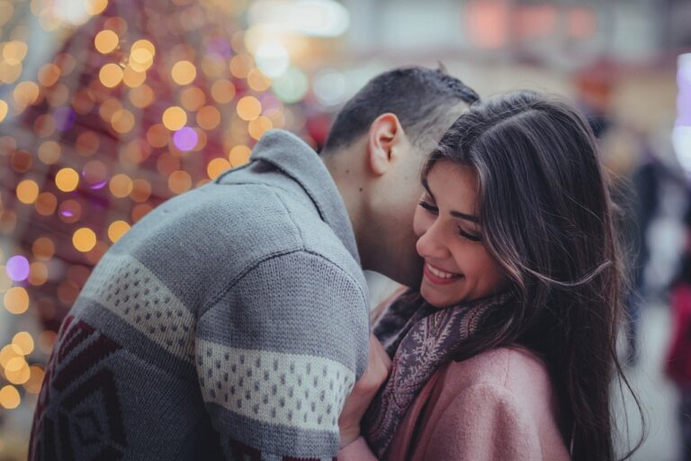 Happy couple sharing a romantic moment, representing deep love, emotional intimacy, connection, and a strong relationship